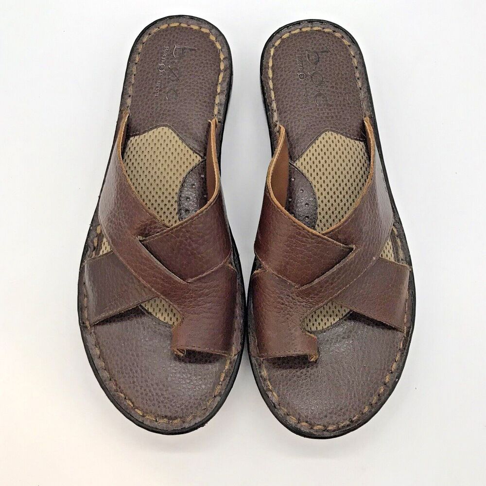 B.O.C. Kalba French Roast Brown Full Grain Leather Strappy Women's 8M Sandals - Picture 5 of 11